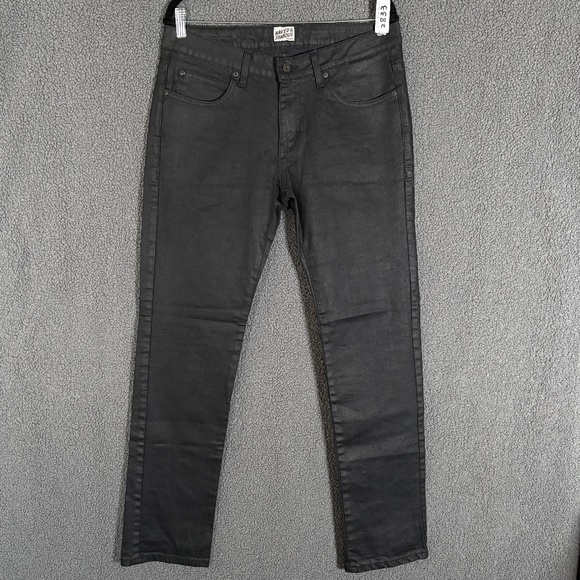 Naked & Famous Super Skinny Guy Wax Coated Stretch Jeans - Men's Size 36*32 - Picture 1 of 10